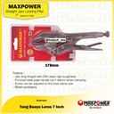 MAXPOWER Straight Jaw Locking Plier | Tang Buaya Lurus 7" | Tang