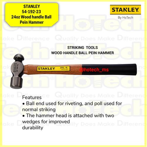 STANLEY 54-192-23 |24oz Wood handle Ball Pein|Palu