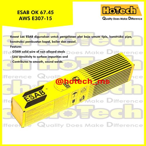 ESAB | OK 67.45 | AWS E307-15 | Size 2.5mm x 300mm | Welding Electrode