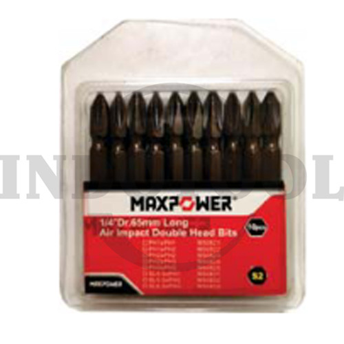 MATA OBENG DOUBLE 1/4"DR 65MM AIR IMPACT HEAD BIT S2 PH2XPH3 MAXPOWER