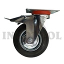 RODA ETALASE REM 6" / RODA KARET RUBBER CASTER DBL BRAKE 6" 130kg ROHA
