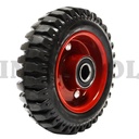 Roda Karet Rubber Caster Ribbed Single Wheel 6"