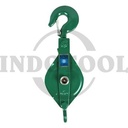 PULLEY BLOCK SINGLE SHEAVE WITH HOOK 6 " 2 TON