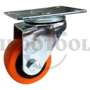 RODA 2.5 " / RODA TROLLEY / TROLI / RODA ETALASE (BERPUTAR) PVC CASTER