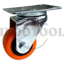 RODA 2.5 " / RODA TROLLEY / TROLI / RODA ETALASE (BERPUTAR) PVC CASTER
