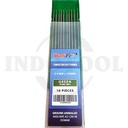10 PCS JARUM LAS ARGON , HIJAU 2.4mm x 150mm / 10 PCS TUNGSTEN ELECTRODE, GREEN MULTIPRO