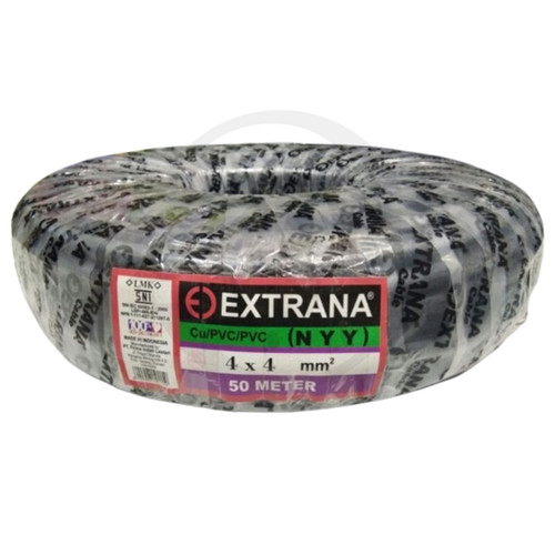 50 Meter Kabel Listrik NYY 4 x 4mm2 EXTRANA