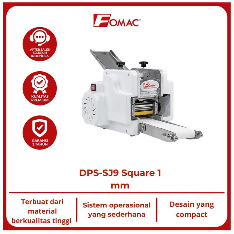 FOMAC Mesin cetak kulit pangsit Dumpling Skin Maker DPS-SJ9 Square 1 mm