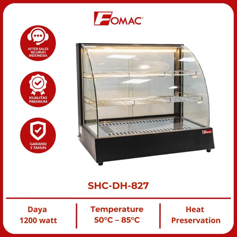 FOMAC Hot Showcase SHC-DH-827 (Black) Penghangat makanan