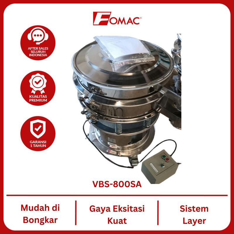 Mesin Getar Pemisah Elektrik VBS-800SA FOMAC 0088