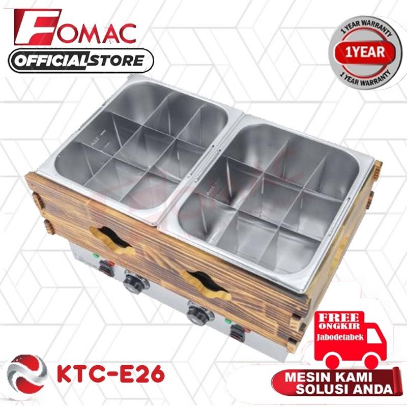 FOMAC Kanto Cooking KTC-E26 Mesin Penghangat Makanan Perebus Odeng 0088