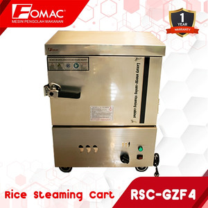 FOMAC Mesin Pengukus Nasi Rice Steaming Cart RSC-GZF4 4 Tray 0088