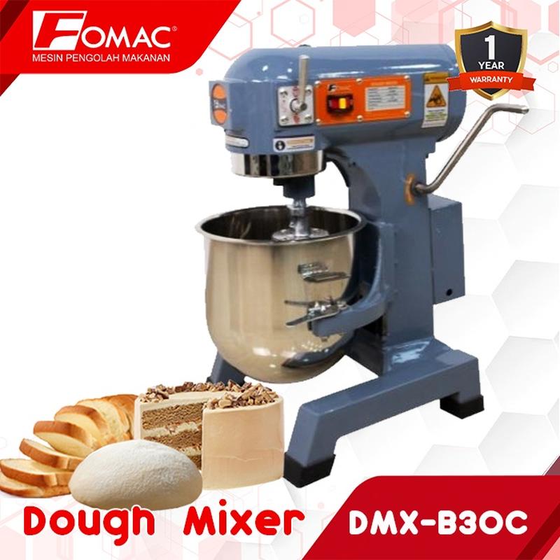 FOMAC Dough Mixer DMX-B30C Mesin Pengaduk Pencampur Adonan Roti Cake Kue Kering 3 In 1 Multifungction Planetary Mixer 0088