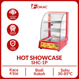 FOMAC Showcase Food Warmer SHC-1P Mesin Penghangat Makanan Gorengan Etalase Penghangat Makanan 0088