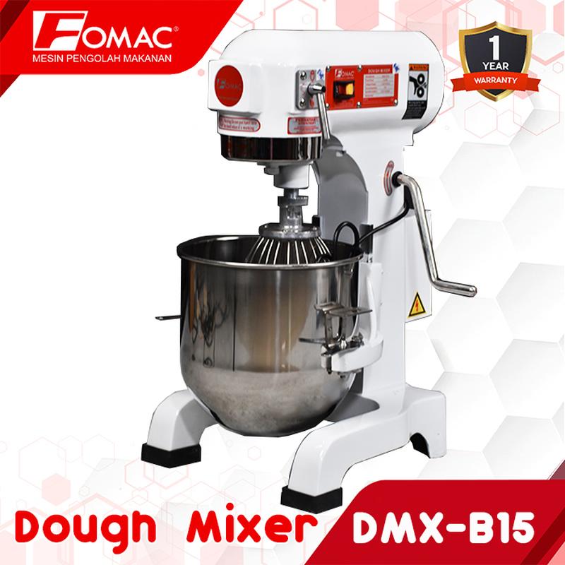 FOMAC Planetary Dough Mixer 15 Liter  DMX-B15 Mesin Pengaduk Pencampur Adonan Roti Kue Tepung Kering 0088