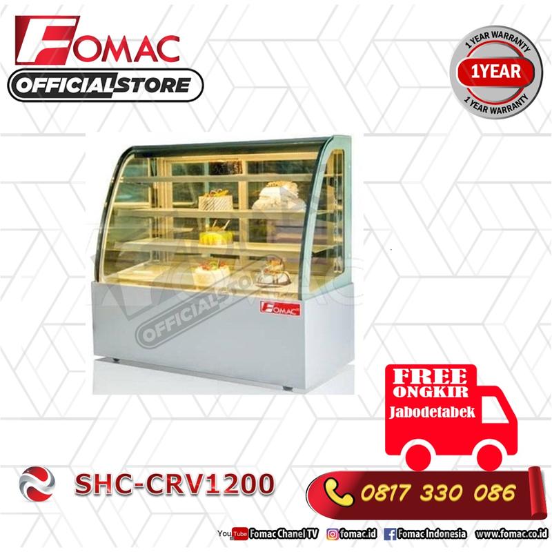 Mesin Pendingn Kue Counter Cake Showcase Doubel ARC/SHC-CRV1200 FOMAC