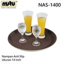 Nampan / Baki / Tray / Penyaji Pelayan Bulat Rubber 14 Inch NAS-1400 MUTU