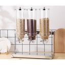 Tempat Sereal / Dispenser / Wadah Cereal 3,5 liter MUTU 2 tabung CD-352 3 tabung CD-353