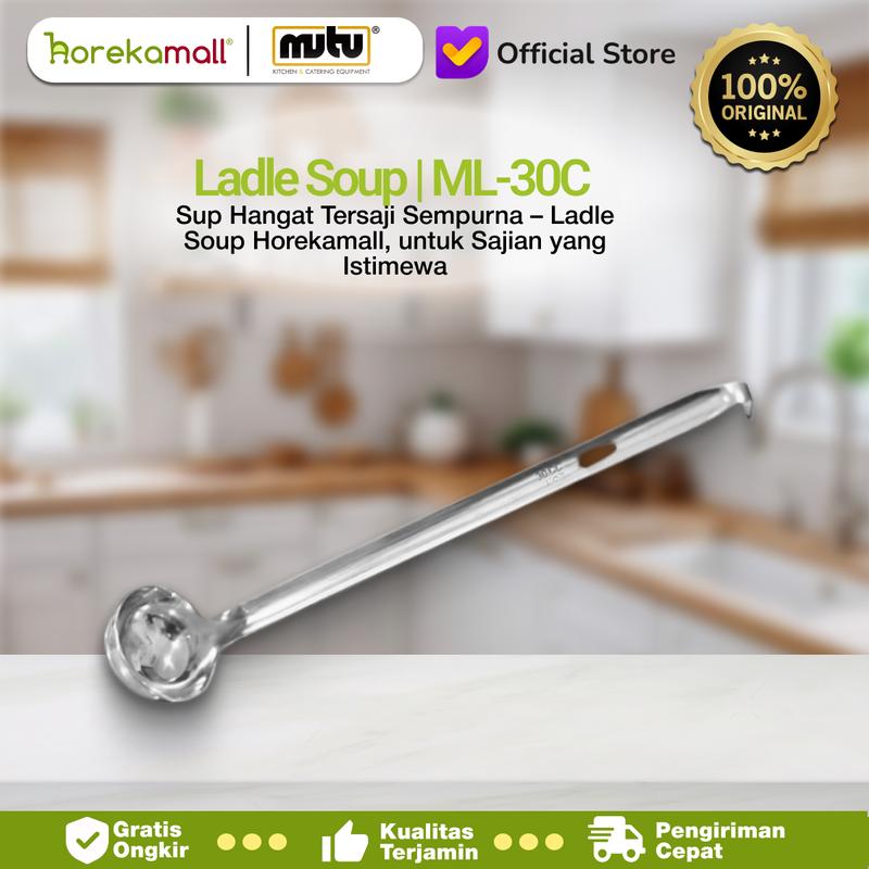sendok soup 30 cc / ladle stainless / centong sayur