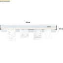Tab grabber / penjepit kertas menu 120 cm PBH-1200A