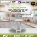 Meja Sudut Stainless Steel Mutu CWT-9E Meja Dapur Staineless Meja Sudut Kitchen