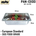 food pan penyaji makanan stainless steel Mutu PAN-13100