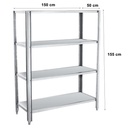 Rak Stainless/ Rak Barang /rak dapur 1.5 Meter Mutu SRK-A15