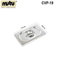 MUTU TUTUP FOOD PAN 1/2 STAINLESS GASTRONOM FOOD PAN STAINLESS COVER MUTU CVP-12 TUTUP FOOD PAN PRASMANAN STAINLESS STEEL