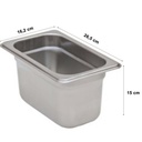 food pan 1/4 ketinggian 15 cm Mutu PAN-14150