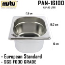 pan 1/6 tinggi 10 cm stainless steel Mutu PAN-16100