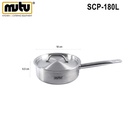 Panci masak 1,5 liter stainless steel Mutu SCP-180L