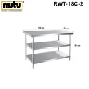Work Table Stainless Steel 3 Layer Plat MUTU - Meja Kerja Dapur Series RWT-18C-2 20C-2 15C-2 12C-2 10C-2 8C-2