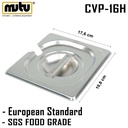 Cover Food Pan 1/6 | Penutup GN Pan 1/6 Dengan Coak Mutu CVP-16H