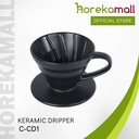 ceramic dripper coffe 1-2 person-Black
