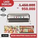 Mesin Wrapping Plastik Cling Wrap Pembungkus Daging Buah Sayur