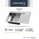 Contempo Nero Royal Kitchen Sink | Bak Cuci Piring Stainless 90x50cm
