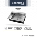 Contempo Navaro Royal Kitchen Sink | Bak Cuci Piring Stainless Steel 80x50cm