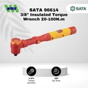 Kunci Torsi SATA 96614 VDE 3/8" Insulated Torque Wrench 20-100 Nm Tahan Listrik - Motor Mobil EV Electric Vehicle