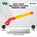 Kunci Ring SATA 42418 VDE Insulated Box Wrench 18mm Tahan Listrik - Motor Mobil EV Electric Vehicle