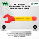 Kunci Pas SATA 41322 VDE Insulated Open End Wrench 22mm Tahan Listrik - Motor Mobil EV Electric Vehicle