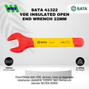 Kunci Pas SATA 41322 VDE Insulated Open End Wrench 22mm Tahan Listrik - Motor Mobil EV Electric Vehicle