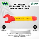 Kunci Pas SATA 41318 VDE Insulated Open End Wrench 18mm Tahan Listrik - Motor Mobil EV Electric Vehicle