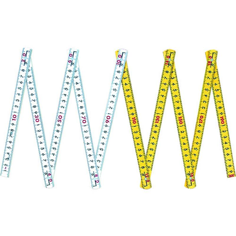Penggaris Lipat Shinwa 78833 Fiber Folding Ruler 10 folds 200cm 2 Meter Fiber