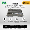 Kunci Torsi Tohnichi CPT50X12D-G-SET SQ 3/8" ProTork Digital Torque Wrench for Tightening 10 - 50Nm / 100 - 500kgfcm Include Case Konci Momen CPT