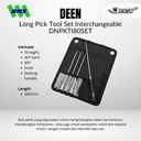 Kunci DEEN DNPKTI80SET Long Pick Tool Set Interchangeable - Original Japan