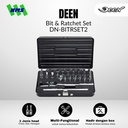 Kunci Set Bengkel DEEN DN-BITRSET2 Bit & Bit Ratchet Set Handle Mata Obeng - Original Japan