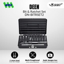 Kunci Set Bengkel DEEN DN-BITRSET2 Bit & Bit Ratchet Set Handle Mata Obeng - Original Japan