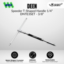 Kunci T Modular DEEN DNTE3SET Speeder T-shaped Handle Square Drive 3/8" Konci Sok Sock Shock Socket - Original Japan