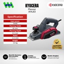 Mesin Serut Listik KYOCERA AHL83 ELectric Planer 82mm 550W - Ryobi