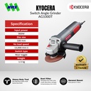 Mesin Gerinda Listrik KYOCERA AG1000T 100mm Toggle Switch Angle Grinder 4 Inci 720W - Ryobi